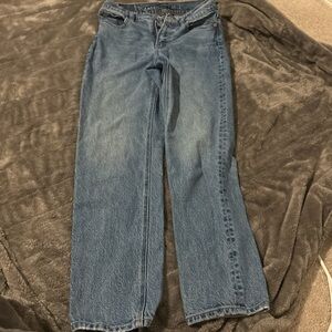 American Eagle Outfitters Women's Classic Blue Straight Leg Jeans